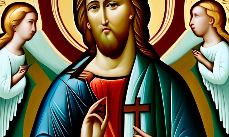 Icon of Christ, the embodiment of true freedom and divine grace.